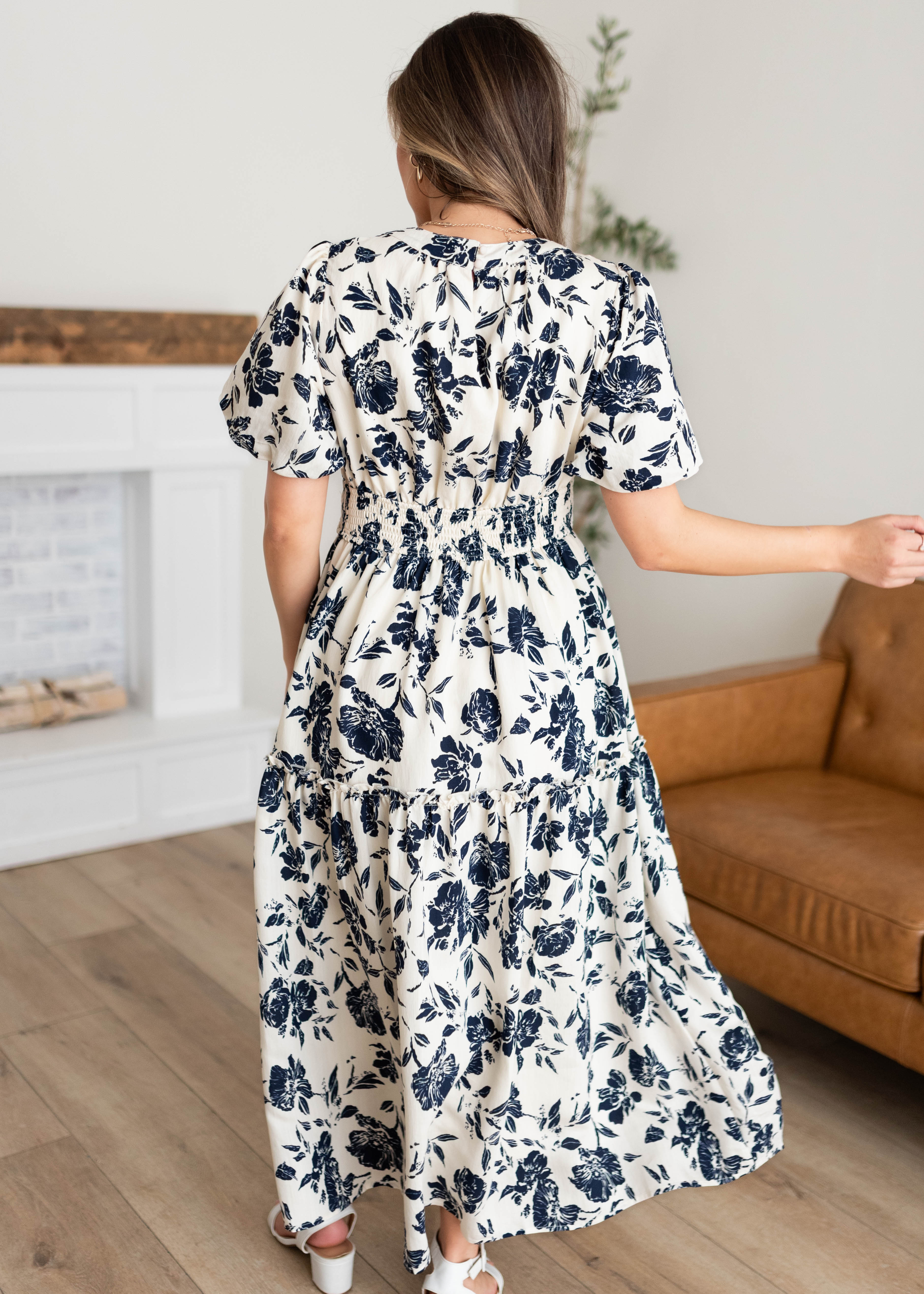 Skyler Navy Floral Dress