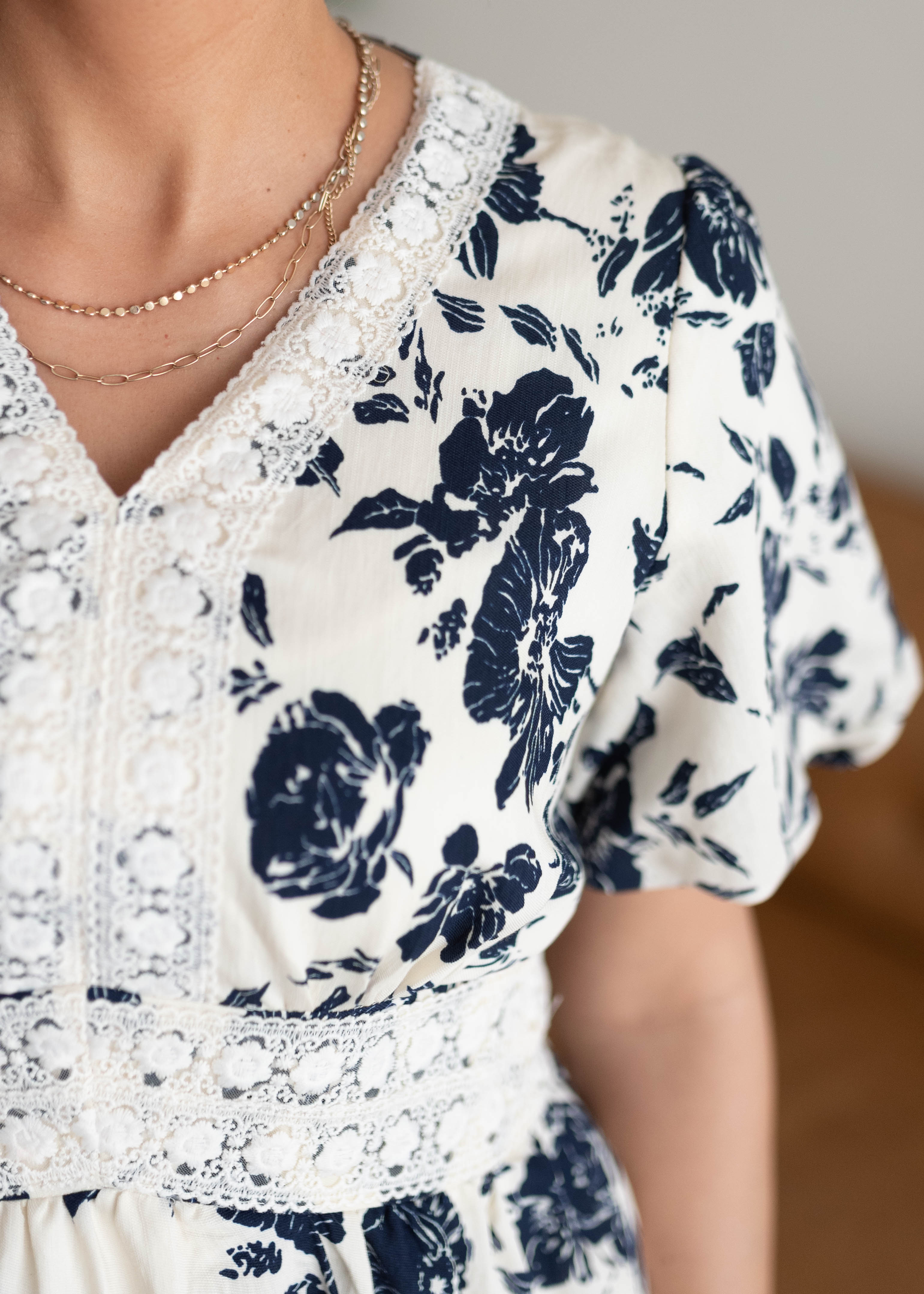 Skyler Navy Floral Dress