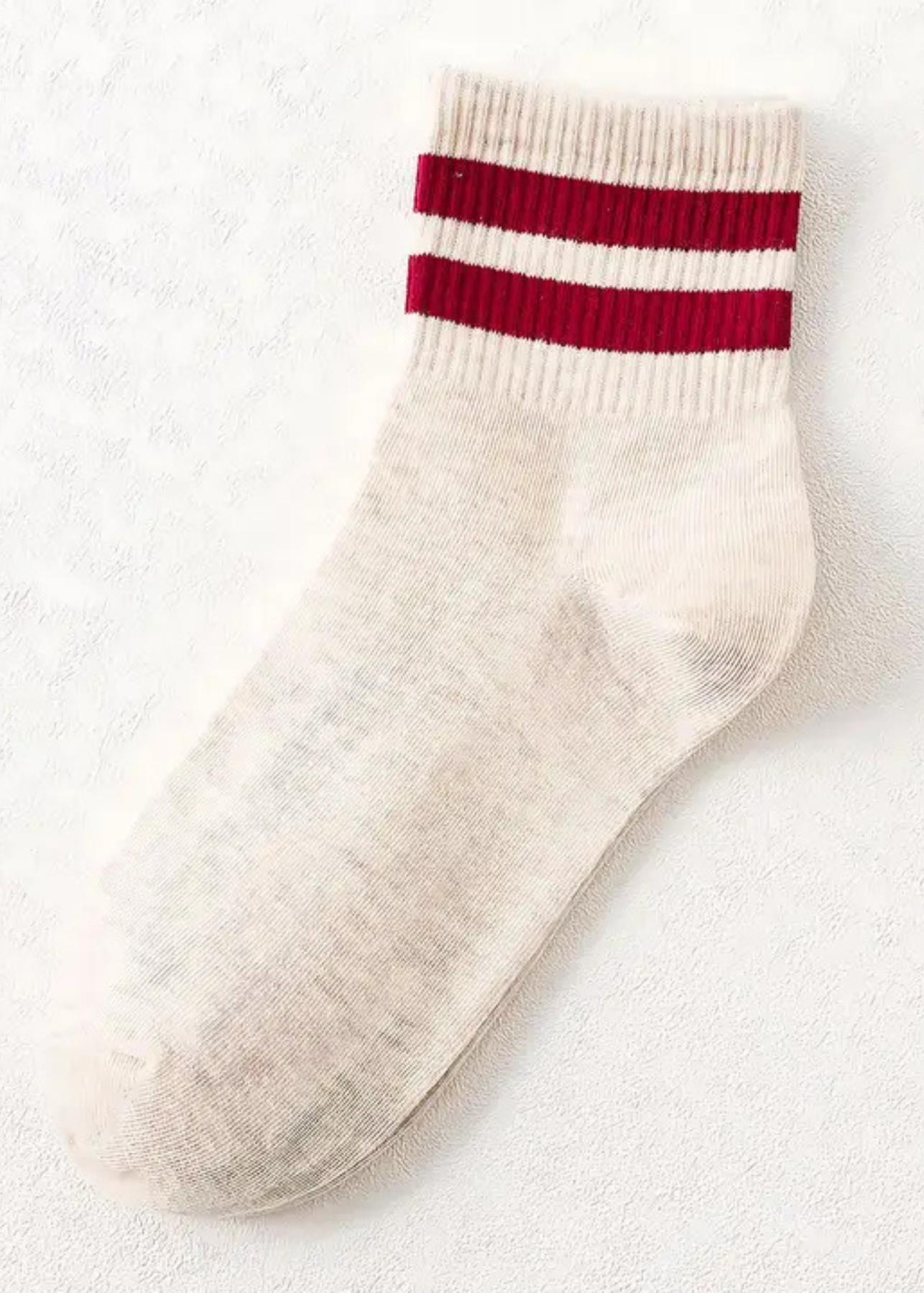 Suki Red Stripe Socks
