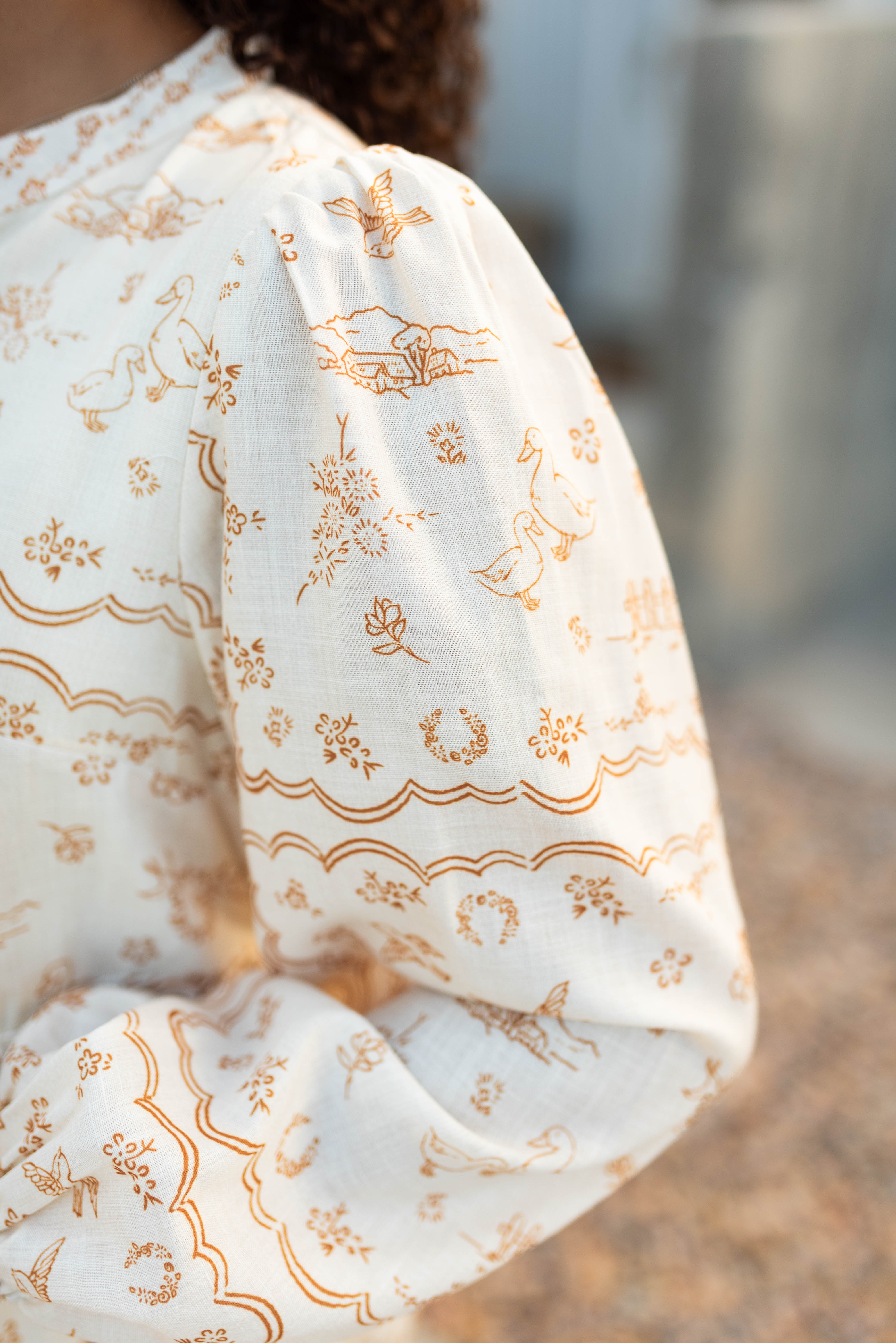 Tilley Cream Patterned Dress