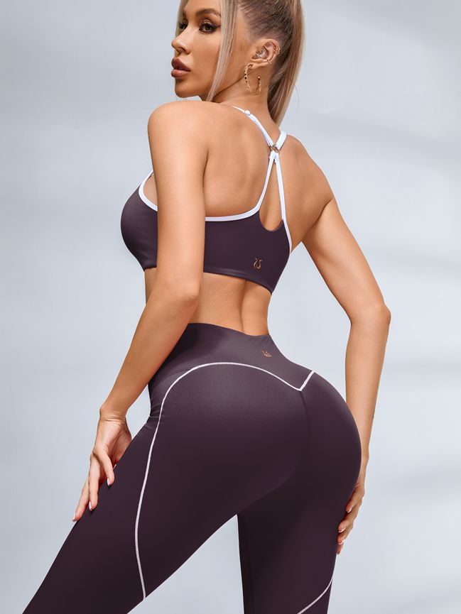 Big Heart Shape Cross Back Tracksuit