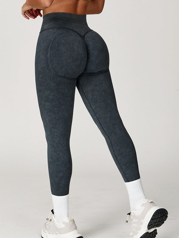 Denim Scrunch Bum High-rise Leggings