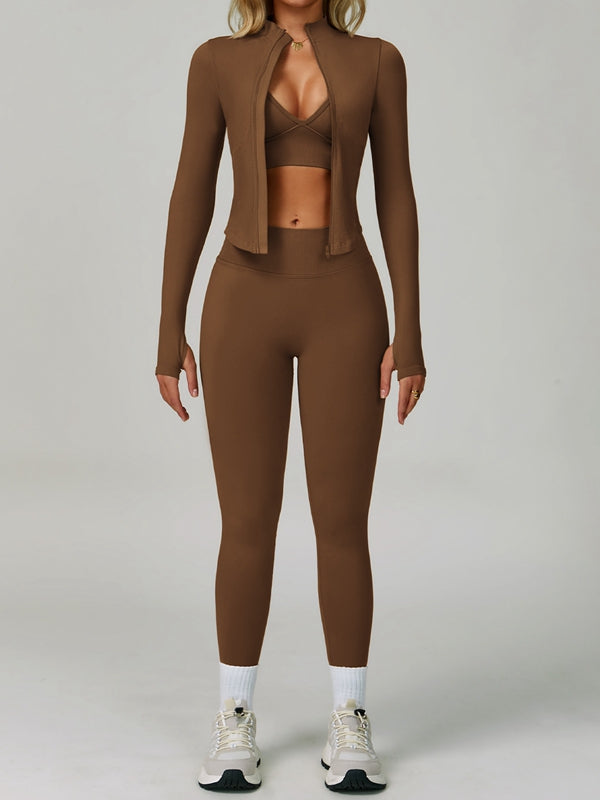 Deep V Collar Backless Sports Bras
